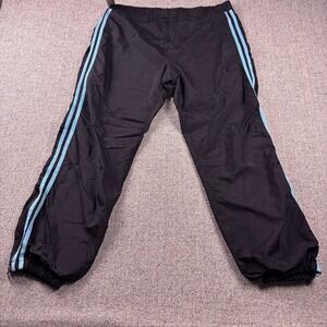 Boston Proper Active Track Pants Black Blue Stripe Men's M